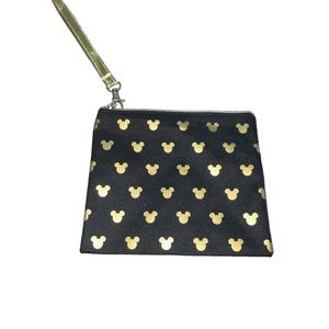Disney Black and Gold Wristlet